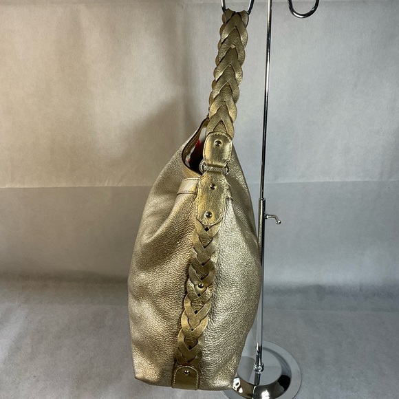 Kate Spade Gold Metallic Large Shoulder Bag - Picture 4 of 16